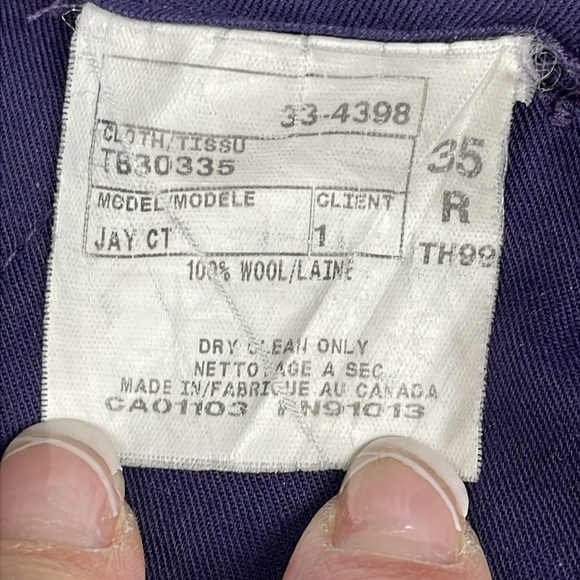 SOLD Ted Baker Jay Trim Fit Wool Suit Set Blazer Jacket Pants Business Blue 42R - Picture 10 of 13